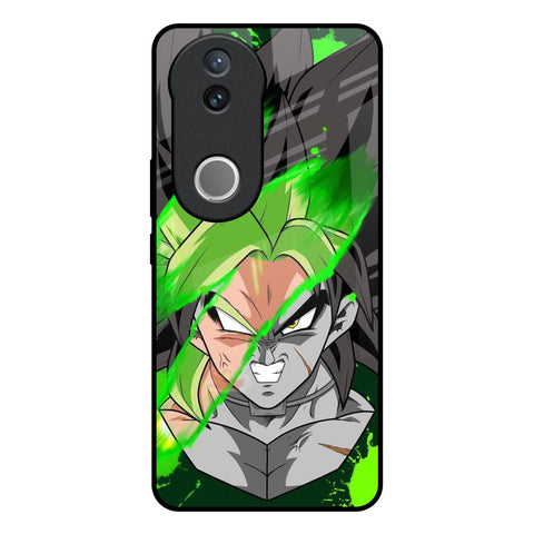 Anime Green Splash Glossy Case for Vivo V50e 5G