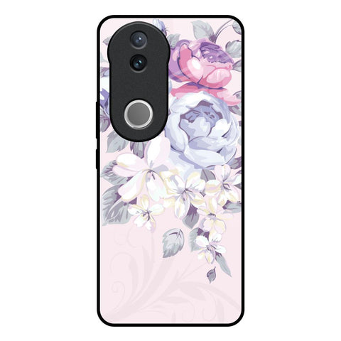 Elegant Floral Glossy Case for Vivo V50e 5G
