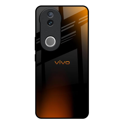 Orange Black Fusion Glossy Case for Vivo V50e 5G