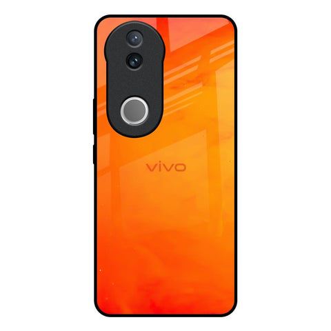 Tangy Orange Glossy Case for Vivo V50e 5G