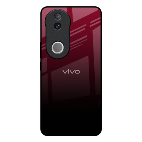 Wine Red Glossy Case For Vivo V50e 5G