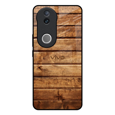 Wooden Planks Glossy Case for Vivo V50e 5G