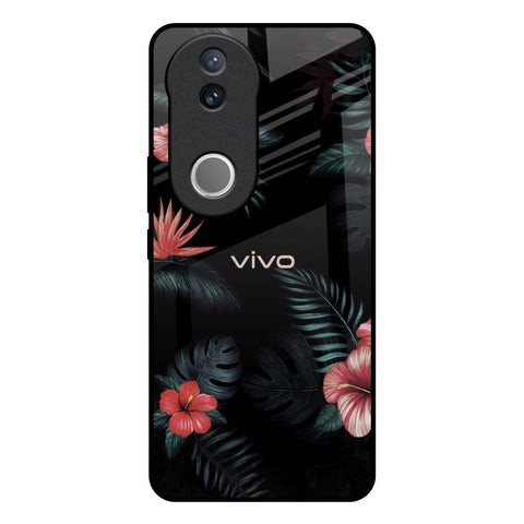 Tropical Art Flower Glossy Case for Vivo V50e 5G