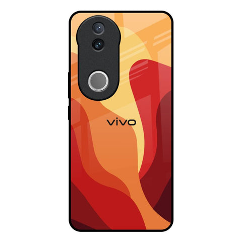 Magma Color Pattern Glossy Case for Vivo V50e 5G