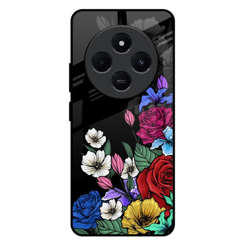 Rose Flower Bunch Art Glossy Case for Redmi 14C 5G