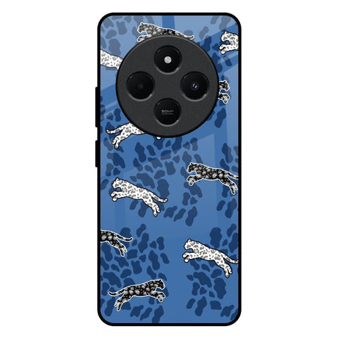 Blue Cheetah Glossy Case for Redmi 14C 5G