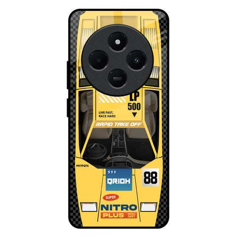 Yellow Racing Car Glossy Case for Redmi 14C 5G