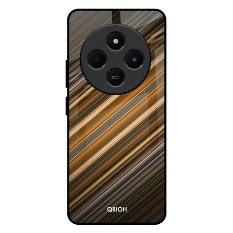 Diagonal Slash Pattern Glossy Case for Redmi 14C 5G