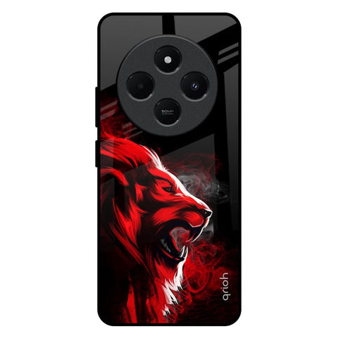 Red Angry Lion Glossy Case for Redmi 14C 5G