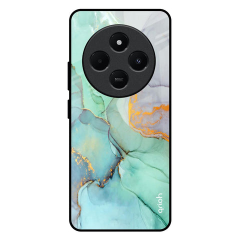 Green Marble Glossy Case for Redmi 14C 5G