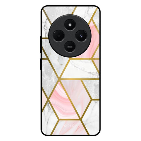Geometrical Marble Glossy Case for Redmi 14C 5G
