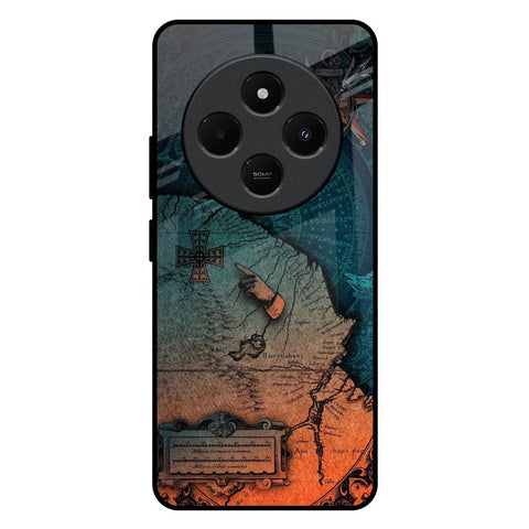 Geographical Map Glossy Case for Redmi 14C 5G