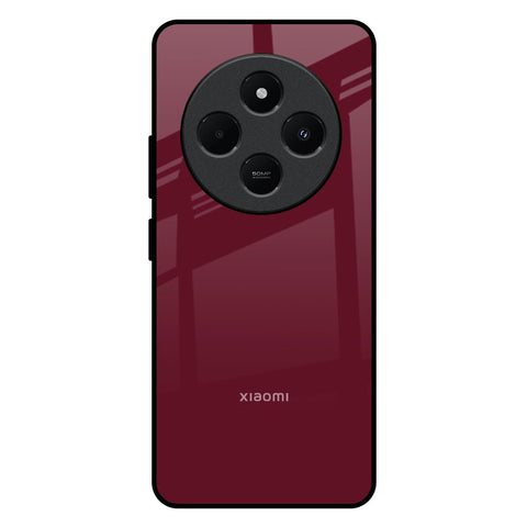 Classic Burgundy Glossy Case for Redmi 14C 5G
