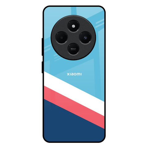 Pink & White Stripes Glossy Case For Redmi 14C 5G