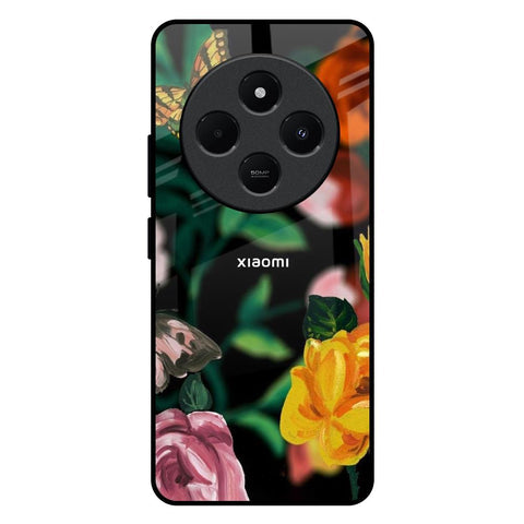 Flowers & Butterfly Glossy Case for Redmi 14C 5G