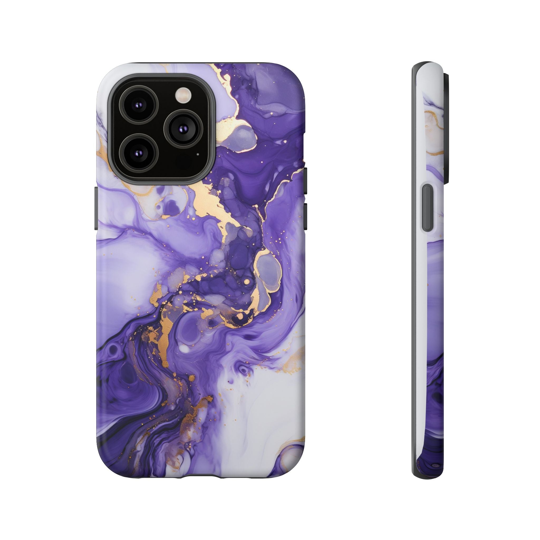 Violet Flow Premium Tough Shining Phone Case (Double Layer) Available For All iPhone Models