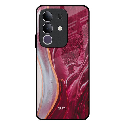 Crimson Ruby Glossy Case for Vivo T4x 5G