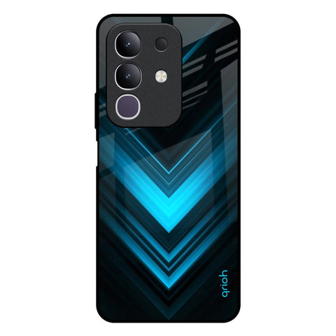 Vertical Blue Arrow Glossy Case For Vivo T4x 5G