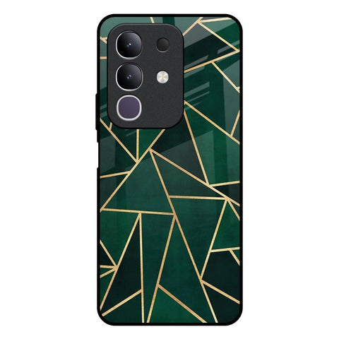 Abstract Green Glossy Case For Vivo T4x 5G