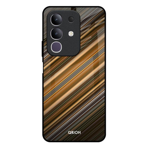 Diagonal Slash Pattern Glossy Case for Vivo T4x 5G