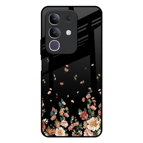 Floating Floral Print Glossy Case for Vivo T4x 5G