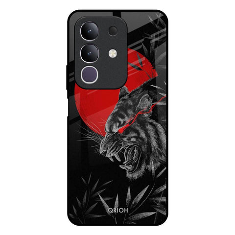 Red Moon Tiger Glossy Case for Vivo T4x 5G