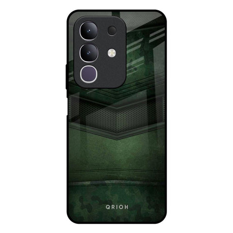 Green Leather Glossy Case for Vivo T4x 5G