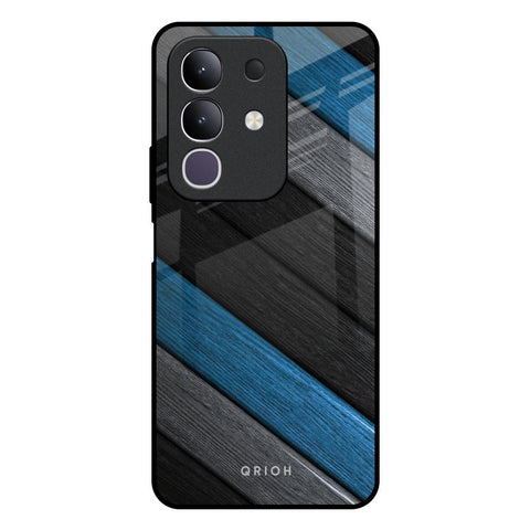 Multicolor Wooden Effect Glossy Case for Vivo T4x 5G