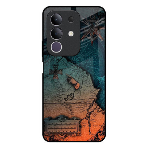 Geographical Map Glossy Case for Vivo T4x 5G