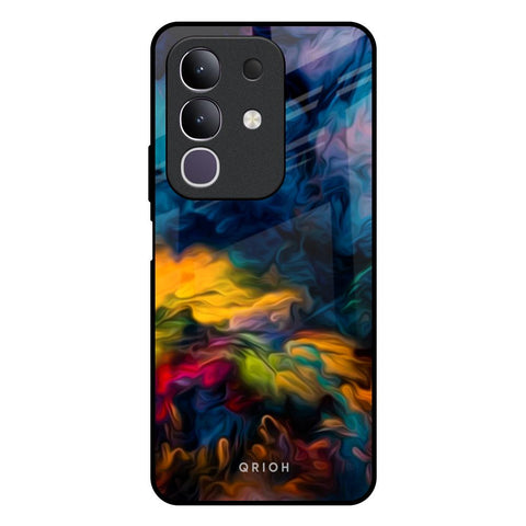 Multicolor Oil Painting Glossy Case for Vivo T4x 5G