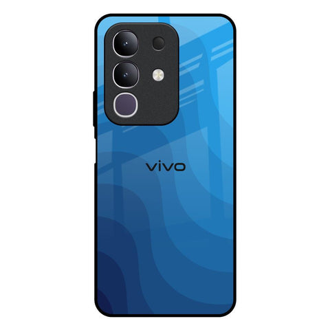 Blue Wave Abstract Glossy Case for Vivo T4x 5G