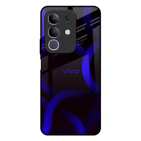 Blue Ring Light Glossy Case for Vivo T4x 5G