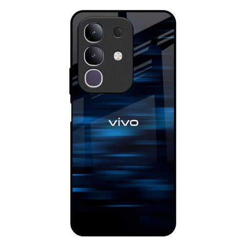 Blue Rough Abstract Glossy Case for Vivo T4x 5G