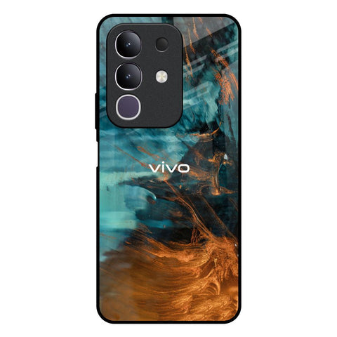Golden Splash Glossy Case for Vivo T4x 5G