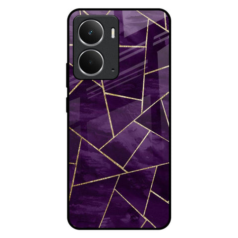 Geometric Purple Glossy Case For Realme P3 5G