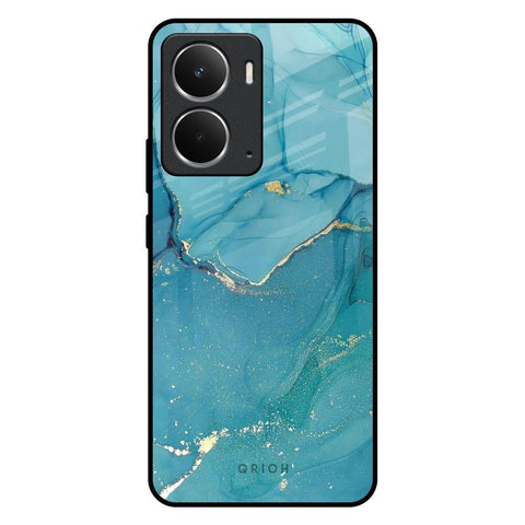 Blue Golden Glitter Glossy Case for Realme P3 5G