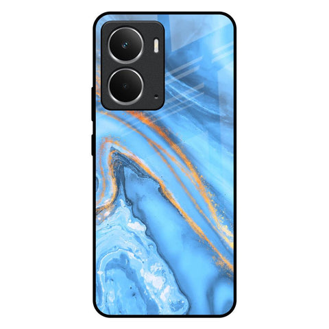 Vibrant Blue Marble Glossy Case for Realme P3 5G