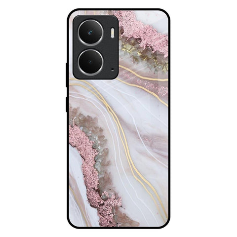 Pink & Gold Gllitter Marble Glossy Case for Realme P3 5G