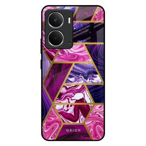 Electroplated Geometric Marble Glossy Case for Realme P3 5G