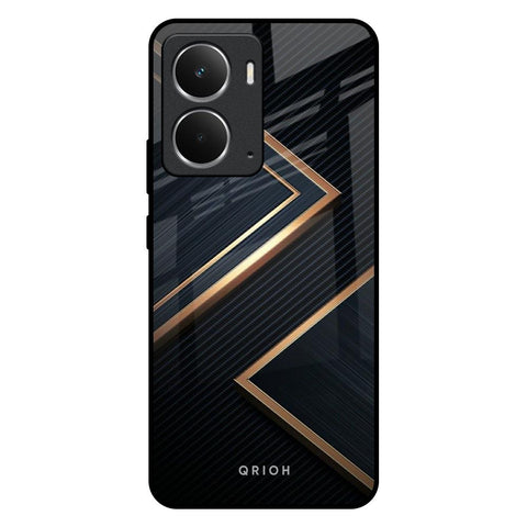 Sleek Golden & Navy Glossy Case for Realme P3 5G