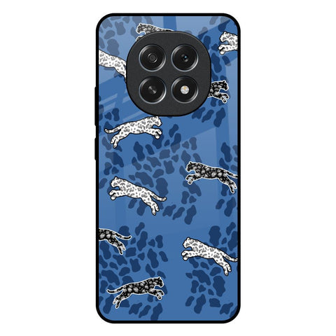 Blue Cheetah Glossy Case for Oppo F29 5G