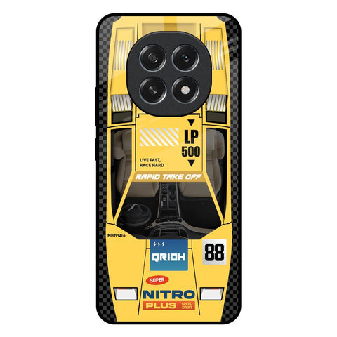 Yellow Racing Car Glossy Case for Oppo F29 5G