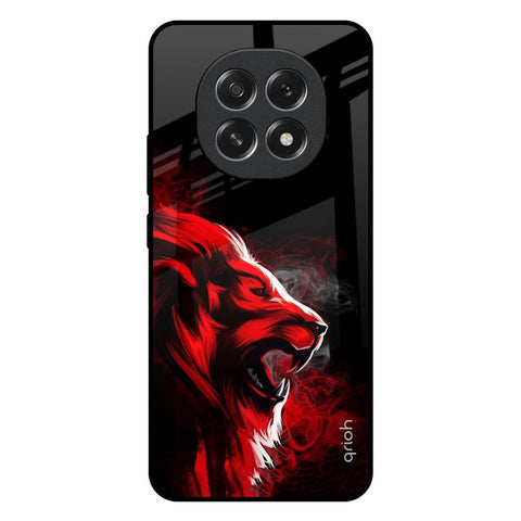 Red Angry Lion Glossy Case for Oppo F29 5G