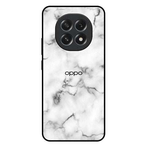 Satin White Marble Glossy Case for Oppo F29 5G