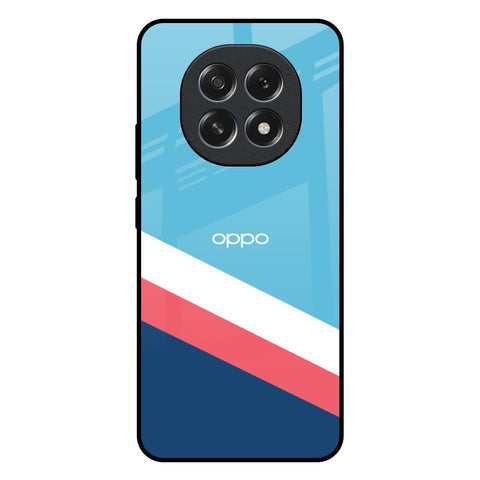 Pink & White Stripes Glossy Case For Oppo F29 5G