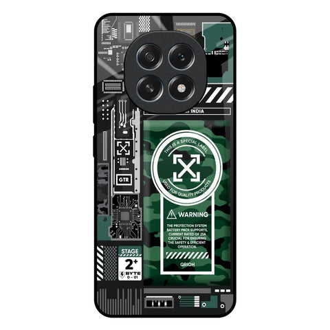 Green Camo Circuit Glossy Case for Oppo F29 Pro 5G