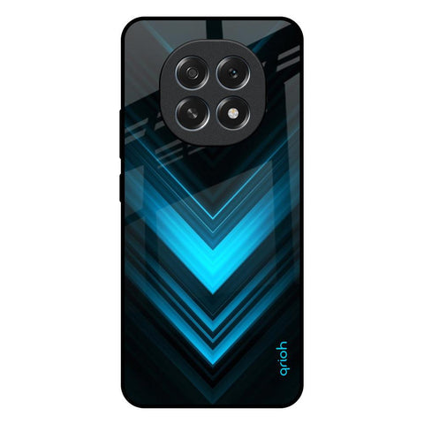 Vertical Blue Arrow Glossy Case For Oppo F29 Pro 5G