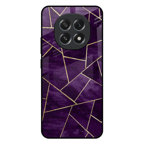 Geometric Purple Glossy Case For Oppo F29 Pro 5G