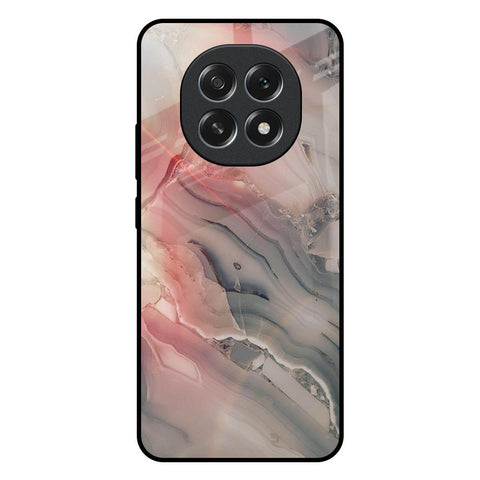 Pink And Grey Marble Glossy Case For Oppo F29 Pro 5G