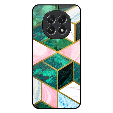 Seamless Green Marble Glossy Case for Oppo F29 Pro 5G